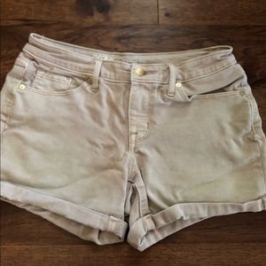 Blush Pink Denim Shorts